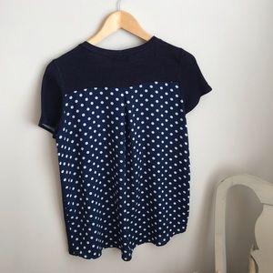 Papermoon Marisol Polka Dot Short Sleeve Tee Shirt